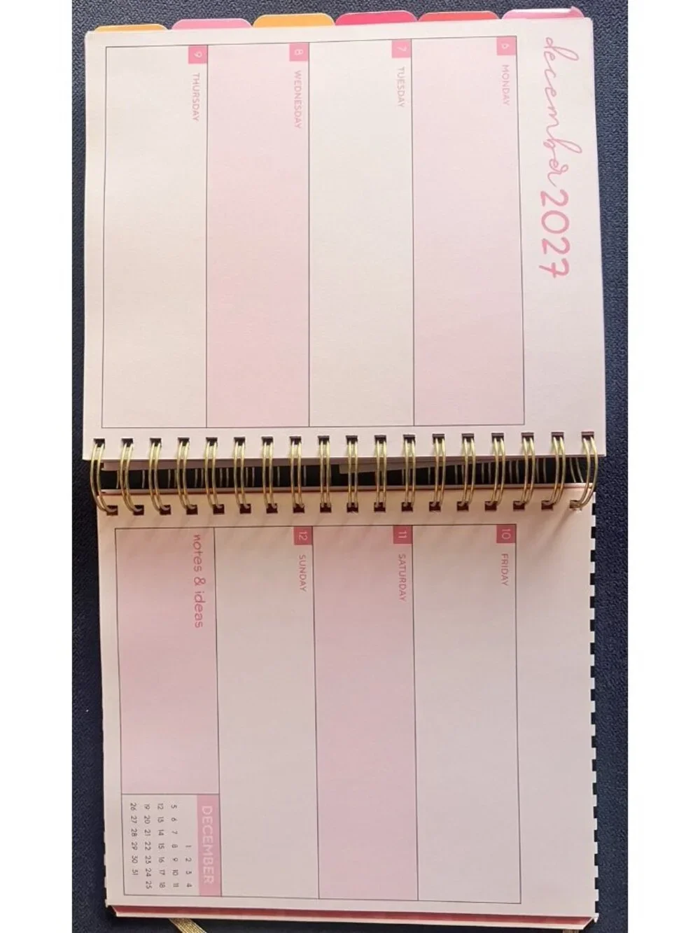 BEE & FLOWER 17 Month 2026-2027 Planner Month Day Week Organizer Planning Note